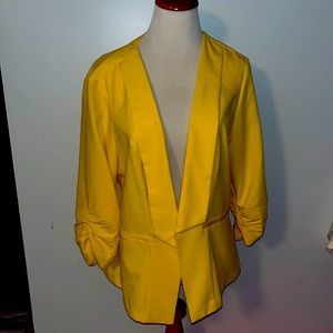 Yellow torrid blazer size 1